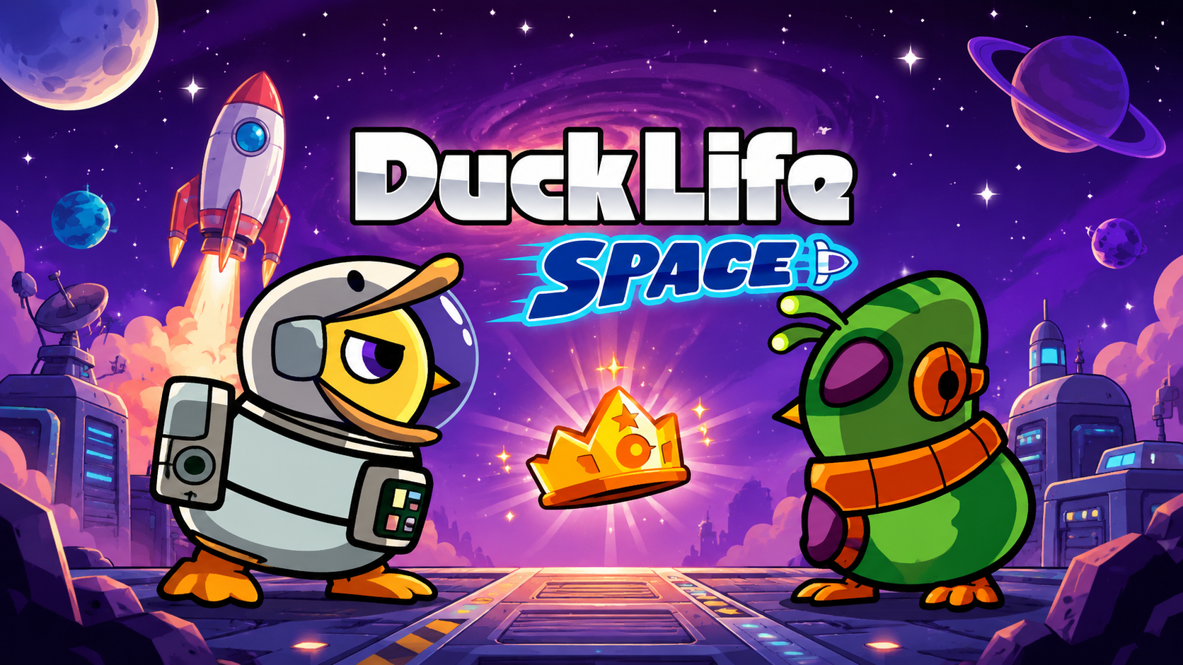 Play Duck Life Space free online